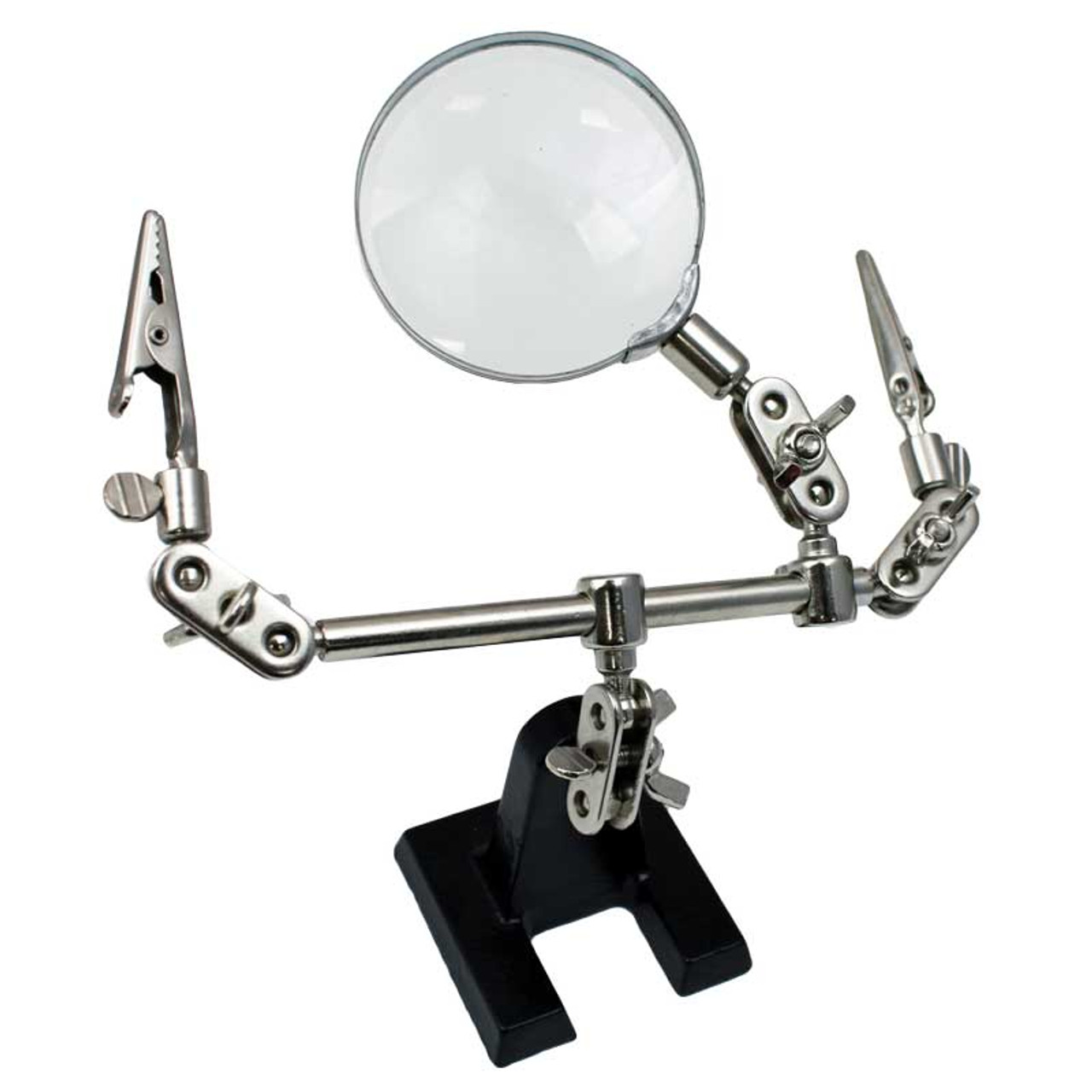 Double Third Hand with Clips and Magnifier